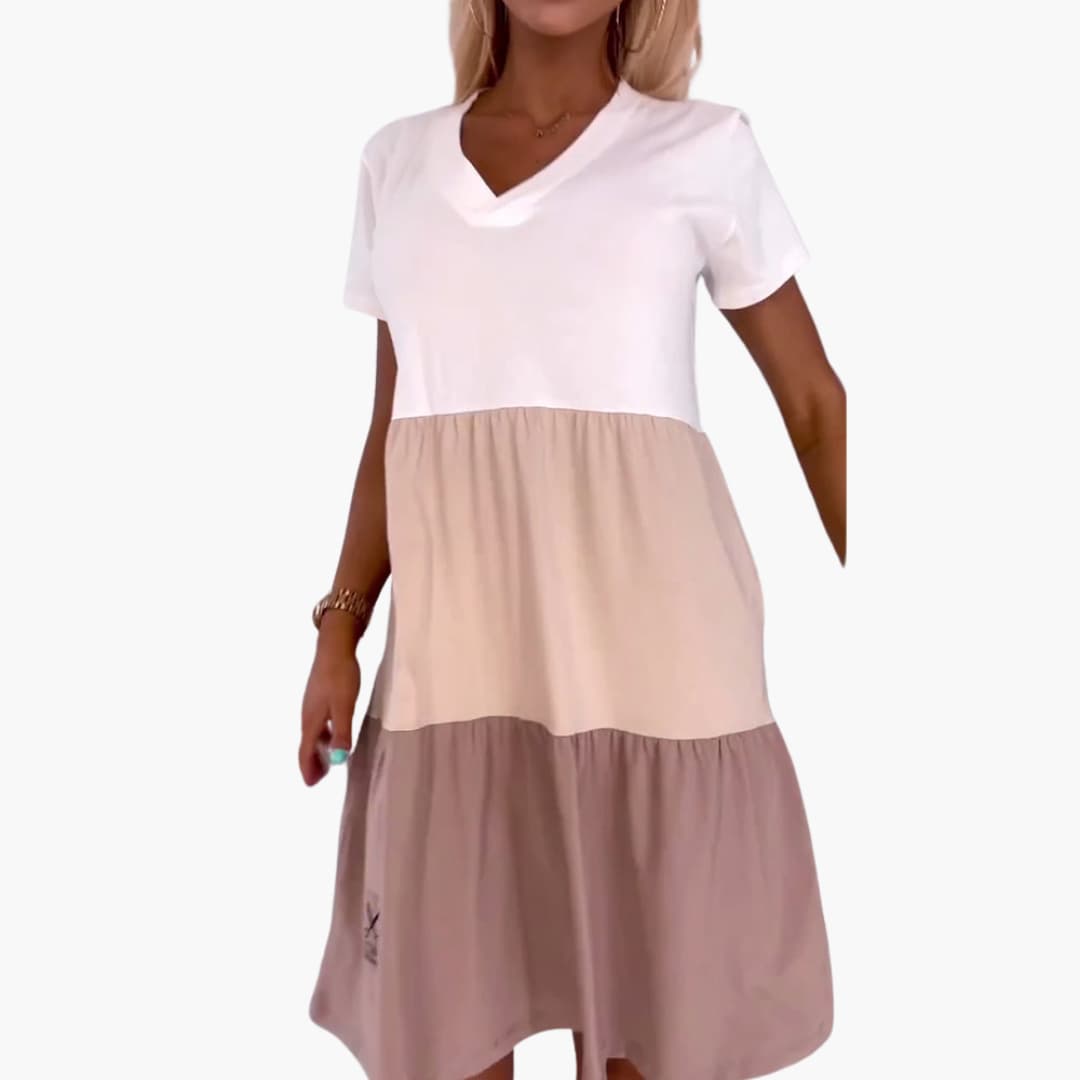 Freizeitkleid Damen - Casual Kleid mit Farbverlauf & Stil