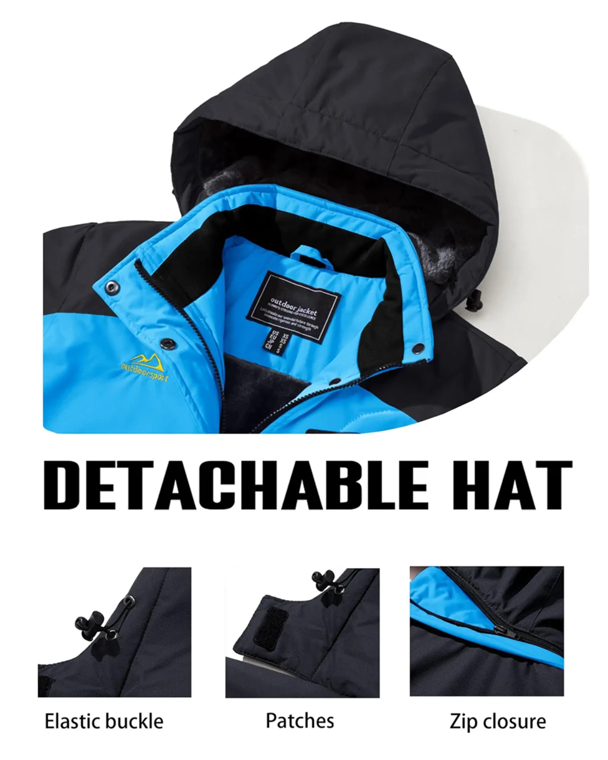 Schneus - Wasserdichter Wintermantel Männer – Wetterfest, Atmungsaktiv, Mit Kapuze