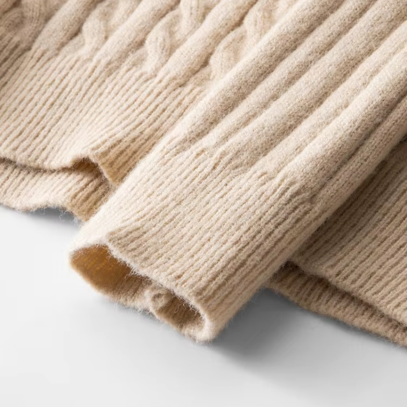 Herrenz - Zopfstrick Pullover mit Reißverschluss Herren – Stilvoll & Bequem