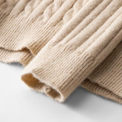 Herrenz - Zopfstrick Pullover mit Reißverschluss Herren – Stilvoll & Bequem