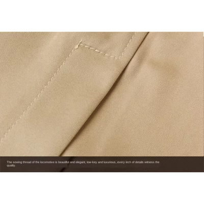 Mantrex - Langer Mantel Herren Eleganter Wintermantel Warm Gefüttert Mit Revers