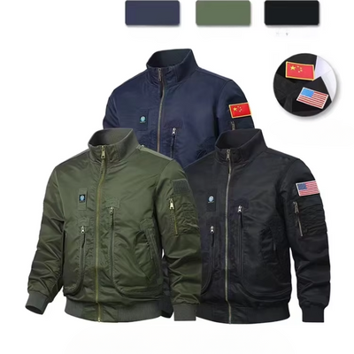 Bergwor - Wintermantel Männer, Warm gefütterte Jacke mit Reißverschlusstaschen