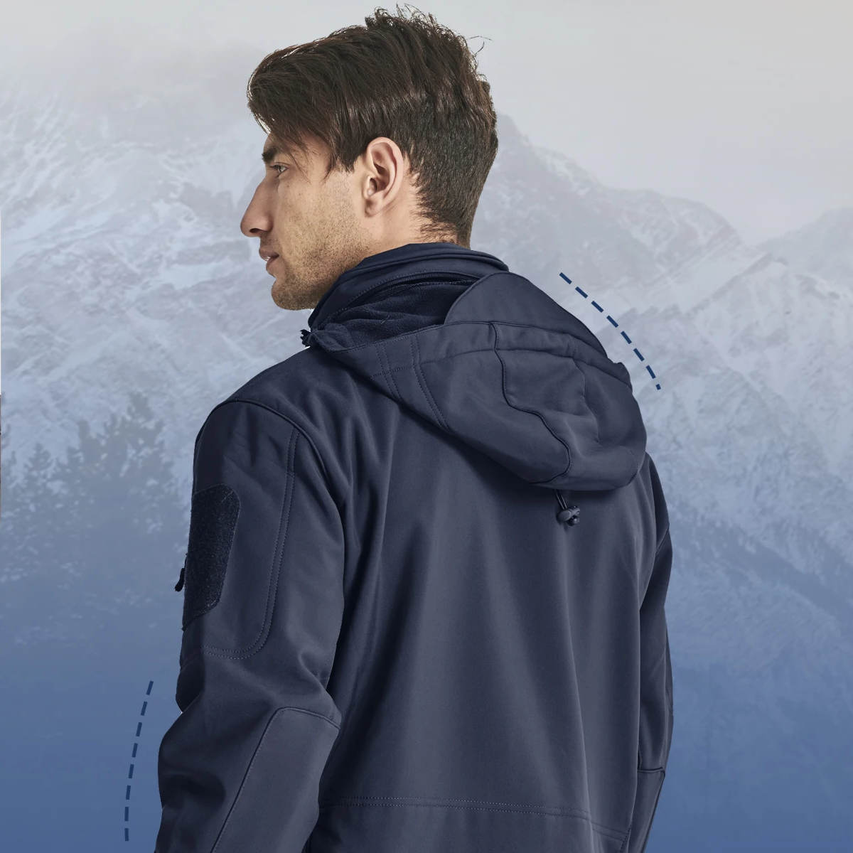 Sturmet -  Wasserdichter Wintermantel Männer – Wetterfest, Atmungsaktiv, Mit Kapuze