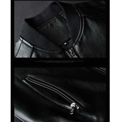 Menroxh - Lederjacke Herren im Mantelstil, Elegante Echtlederjacke mit Taschen