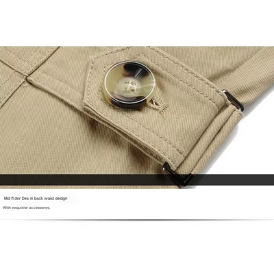 Arctjak - Langer Mantel Herren Klassischer Wollmantel Mit Revers und Taschen