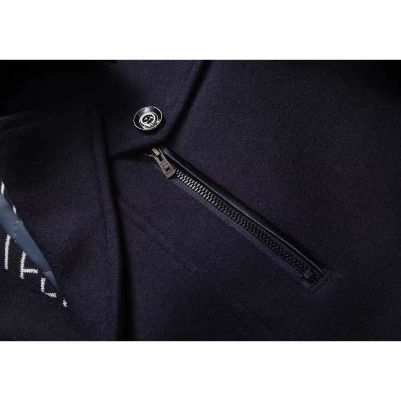 Altgrau - Langer Mantel Herren Warm Gefüttert Mit Weichem Innenfutter Winterjacke