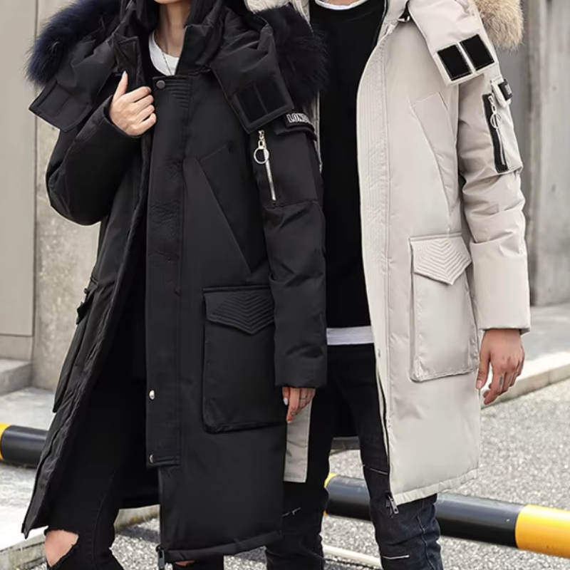 Nachtal - Parka Winterjacke Herren – Lang, Winddicht, Warm Gefüttert