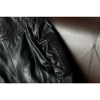 Luxhern - Lederjacke Herren mit Kapuze, Camouflage Bikerjacke