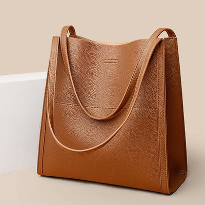 Ronin | Einfache unifarbene Ledertragetasche