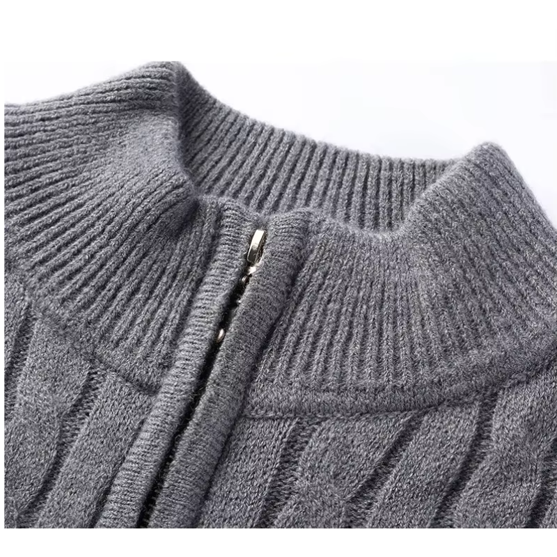 Mantzip - Eleganter Pullover mit Reißverschluss Herren – Perfekt für Büro & Freizeit