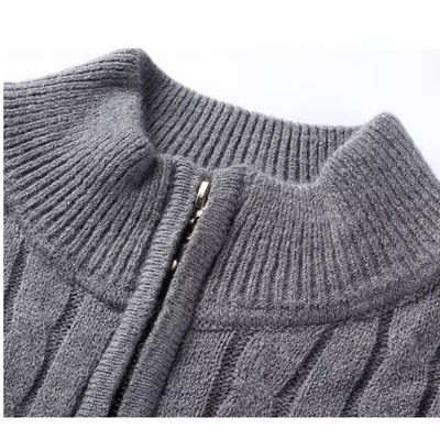 Mantzip - Eleganter Pullover mit Reißverschluss Herren – Perfekt für Büro & Freizeit