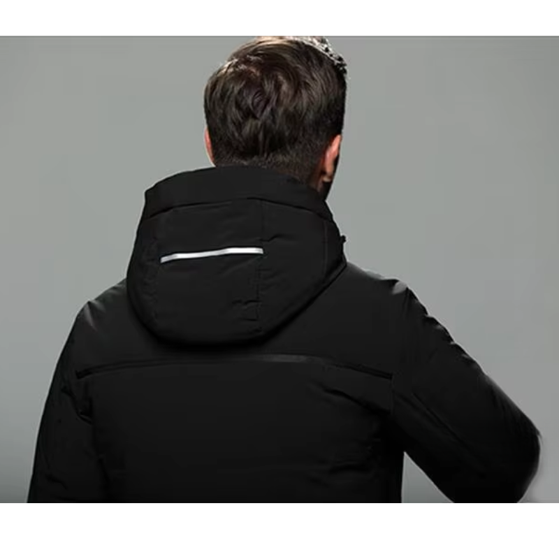 Strammk - Parka Winterjacke Herren – Warm Gefüttert, Winddicht, Mit Kapuze