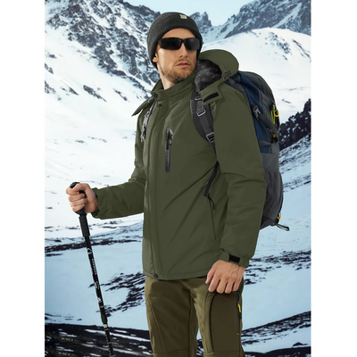 Nordure - Wasserdichter Wintermantel Männer – Wetterfest, Atmungsaktiv, Mit Kapuze