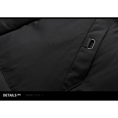 Fröstor - Langer Wintermantel Herren Wasserdicht Winterjacke Mit Fellkapuze