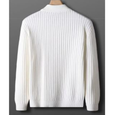 Gemwoll - Wollpullover Herren – Eleganter Pullover mit Zipper-Kragen