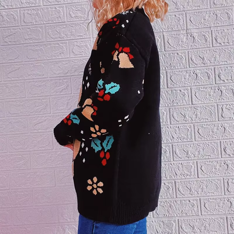 Kuschel - Weihnachtspullover – Bequem, Strick, Mit Weihnachtlichem Motiv