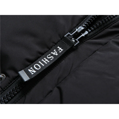 Reinfel - Langer Wintermantel Herren – Warmer Daunenparka mit Kapuze und Reißverschluss