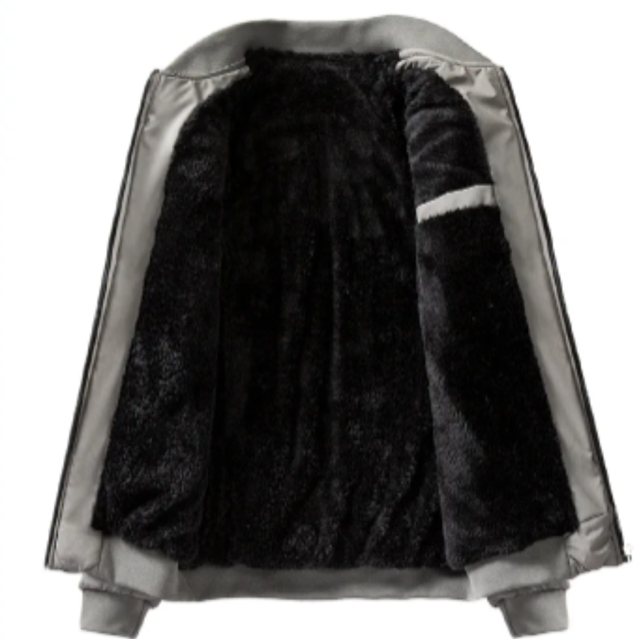 Brovian - Gewattierte Jacke Herren mit warmem Fleecefutter und Reißverschluss