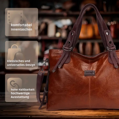 Grace's Journey: Klassische Leder Tasche Mit Zeitloser Haltbarkeit Und Eleganter Organisation