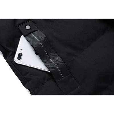 Eismund - Langer Wintermantel Herren Warm Gefüttert Mit Kapuze Winddicht