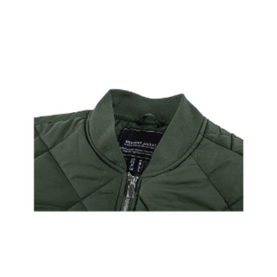 Windlek - Gewattierte Jacke Herren mit Stehkragen und Reißverschluss-Design