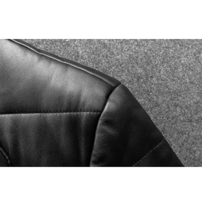 Bravden - Lederjacke Herren mit Stehkragen, Warm gefütterte Winterjacke