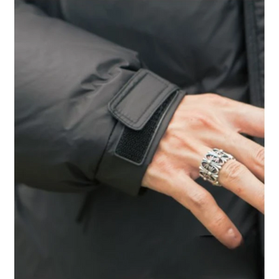 Grauarm - Daunenjacke Herren Lang Warm Gefüttert Wintermantel Mit Kapuze