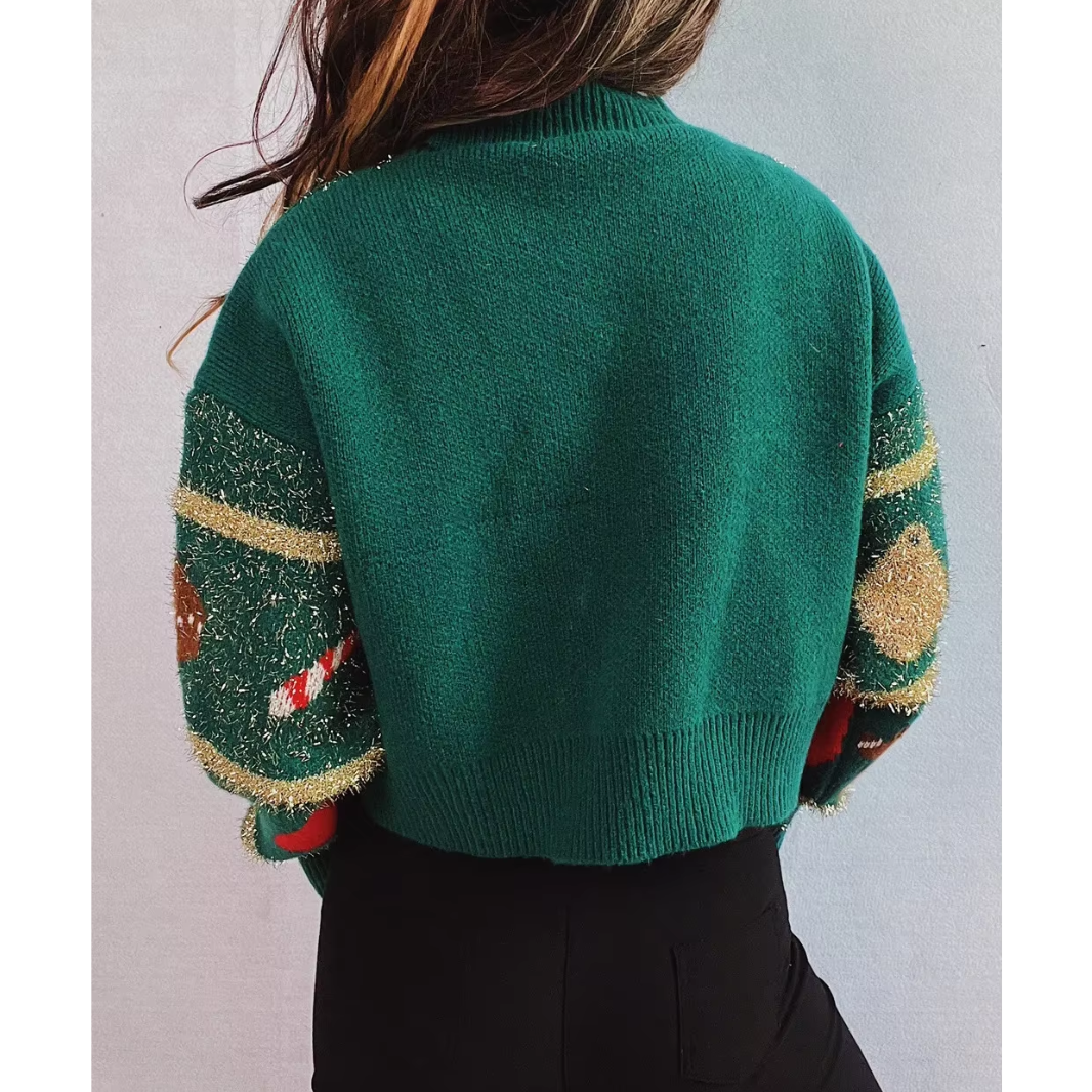 Winzwol - Weihnachtspullover – Lustiges Katzendesign, Festlich, Unisex