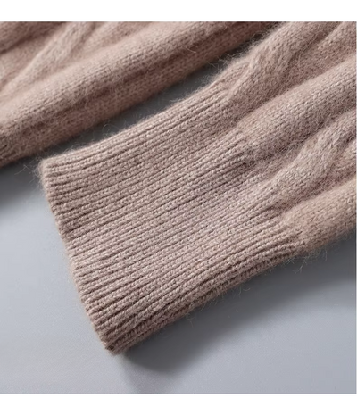 Wollfit - Wollpullover Herren – Weicher Zopfstrick-Pullover für kalte Tage