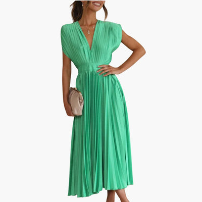 Elegantes Midikleid mit V-Ausschnitt - Damen Abendmode Farfetch