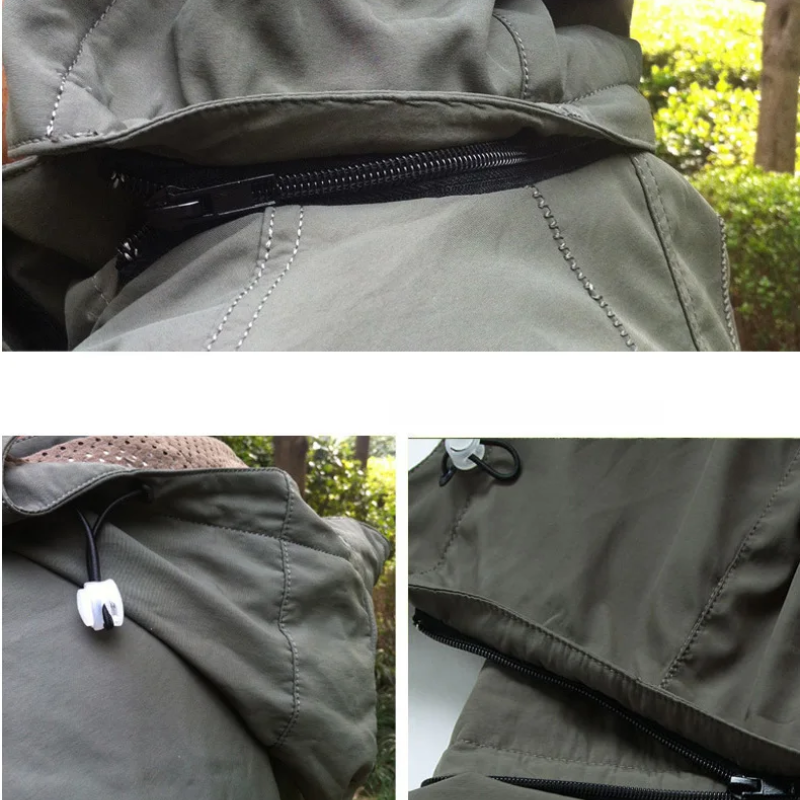 Lodenex - Wintermantel Männer, Winddichte Jacke mit Kapuze und Reißverschluss