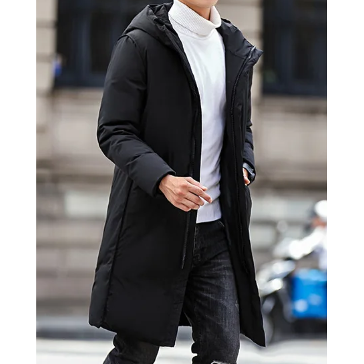 Windhof - Parka Winterjacke Herren – Lang, Winddicht, Mit Kapuze