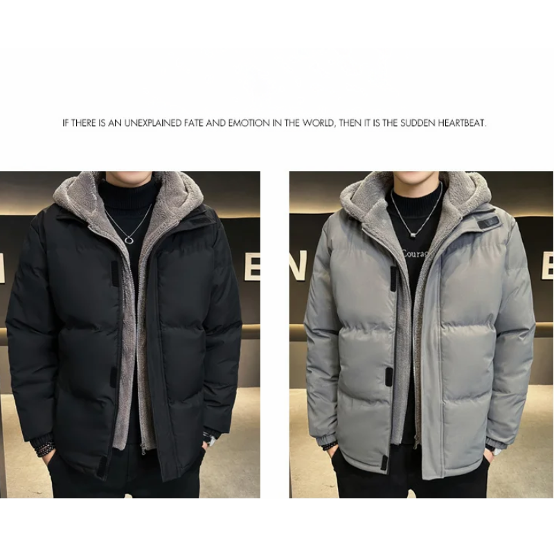 Wintrax - Langer Wintermantel Herren Daunenmantel Mit Kapuze Gefüttert