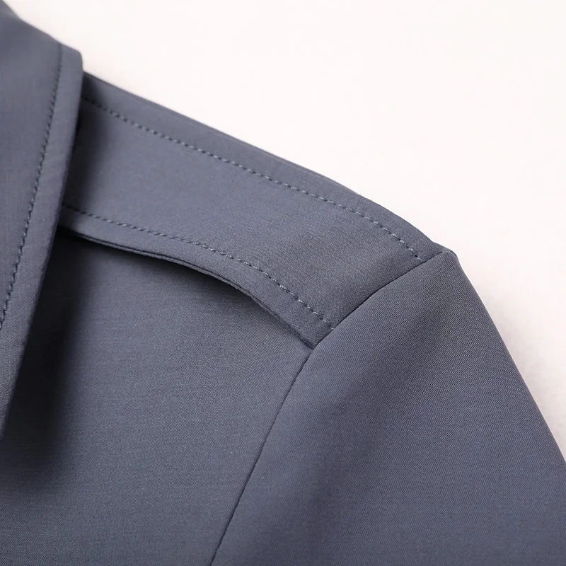 Winterx - Langer Mantel Herren Winterjacke Mit Knöpfen und Fleece-Innenfutter