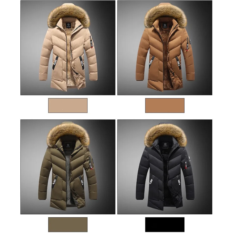 Weissak - Parka Winterjacke Herren – Wetterfest, Outdoorjacke, Fleece Innenfutter