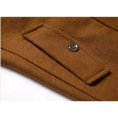 Nordalt - Langer Mantel Herren Warm Gefüttert Mit Stehkragen Winterjacke