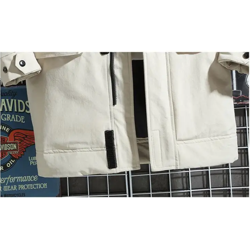 Starkon - Langer Wintermantel Herren Daunenmantel Dick Gefüttert Mit Kapuze