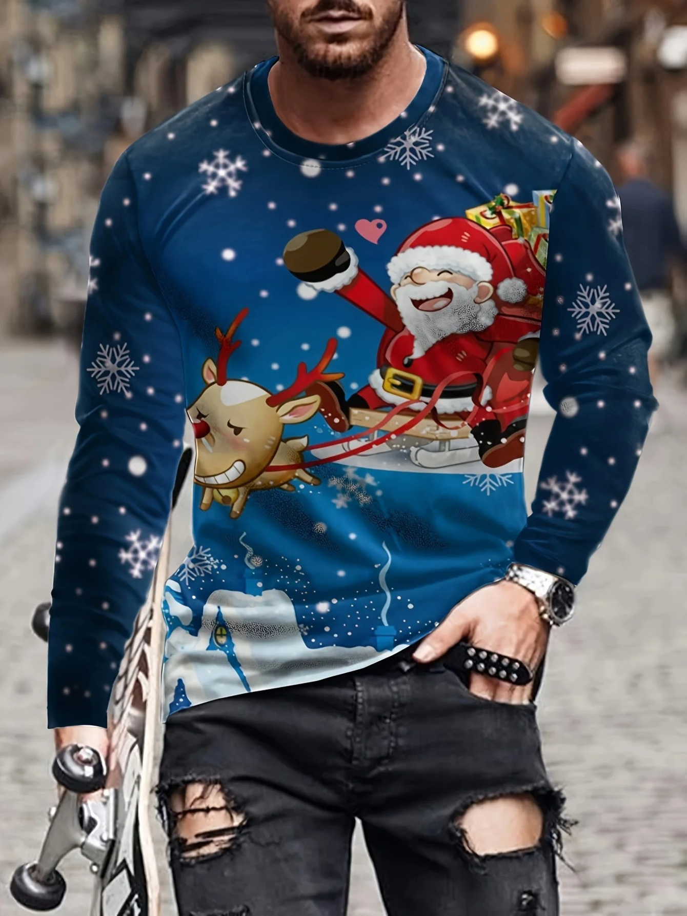 Festorn - Kreativer Weihnachtspullover – Perfekt für die Weihnachtszeit