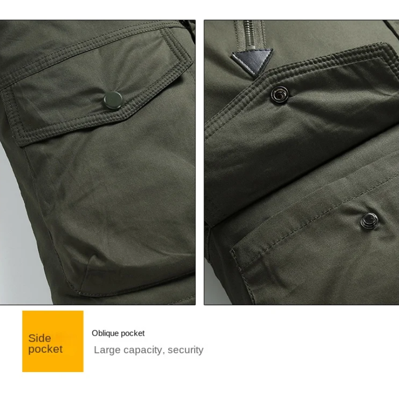 Starkal - Parka Winterjacke Herren – Fleece Gefüttert, Winddicht, Mit Kunstfellkapuze