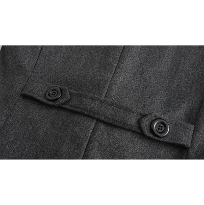 Gravend - Stilvolle Mantel Jacke Herren – Doppellagiger Winter Trenchcoat