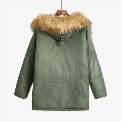 Wandorm - Wintermantel Männer mit Fleece-Futter, Outdoor-Jacke mit Kapuze und Taschen