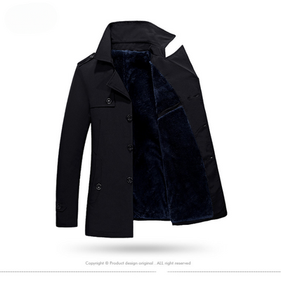 Landkam - Mantel Jacke Herren – Wasserabweisender Outdoor-Mantel mit Stehkragen