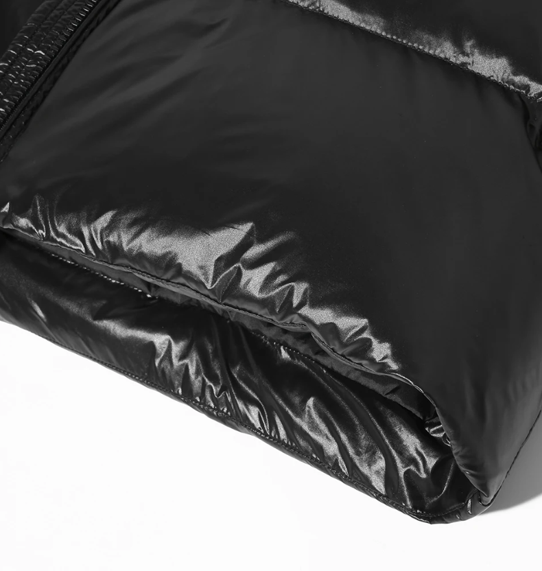 Jackfed - Daunenjacke Herren Glänzend Warm Gefüttert Mit Kapuze Winterjacke