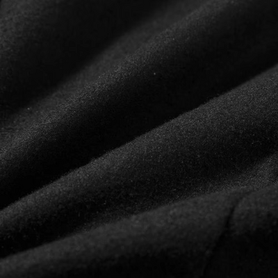 Frostex - Langer Mantel Herren Stilvoller Wollmantel Mit Revers und Brusttasche