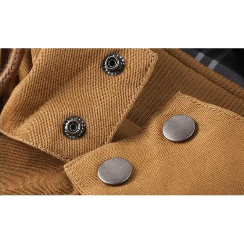 Edelwin - Langer Mantel Herren Klassischer Wollmantel Mit Revers und Knöpfen