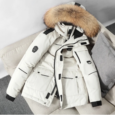 Sturmen - Parka Winterjacke Herren – Wetterfest, Fleece Innenfutter, Outdoorjacke