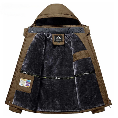 Wintrex - Wasserdichter Wintermantel Männer – Winddicht, Fleece Gefüttert, Outdoorjacke