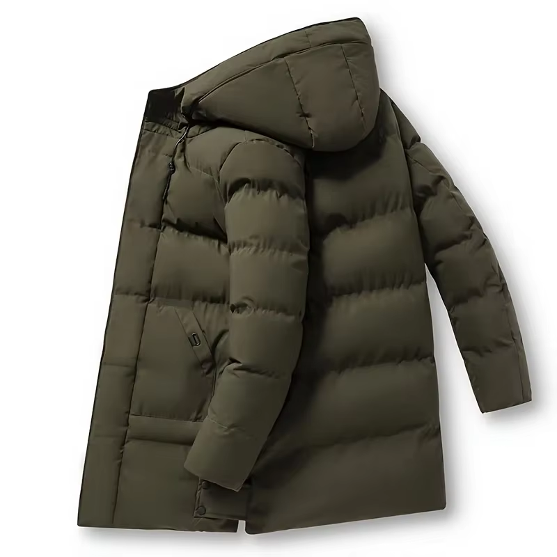 Quilmax - Pufferjacke Herren mit Kapuze und winddichter, wasserabweisender Funktion
