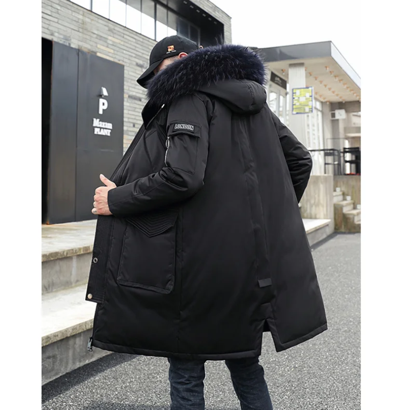 Nachtal - Parka Winterjacke Herren – Lang, Winddicht, Warm Gefüttert