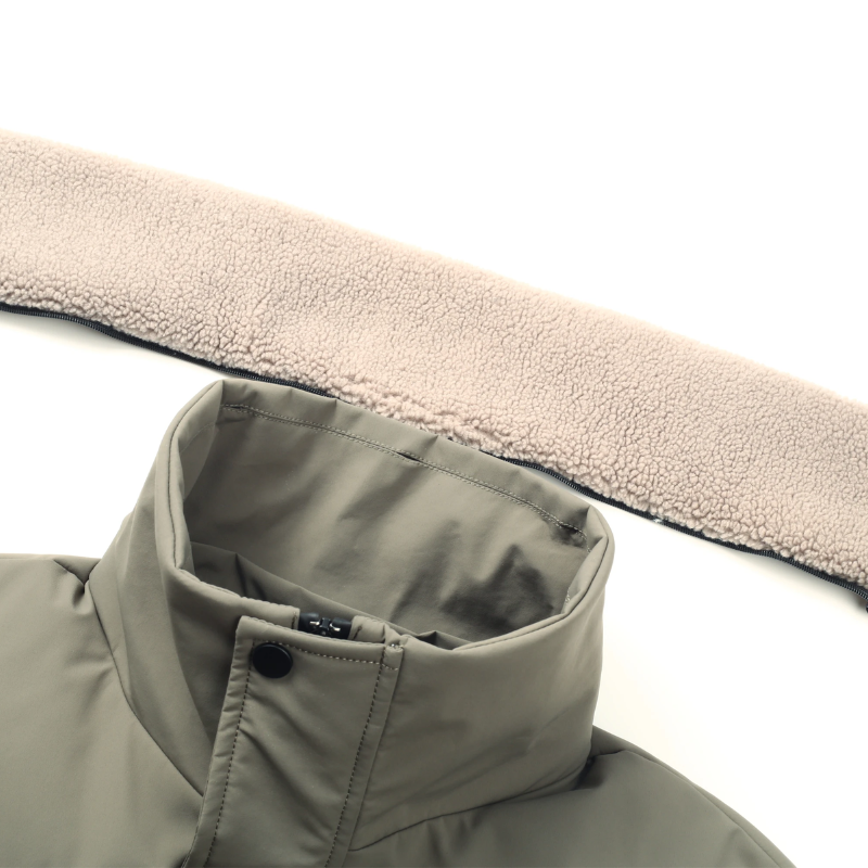 Sturmdk - Daunenjacke Herren Warm Gefüttert Winterjacke Mit Kapuze und Taschen